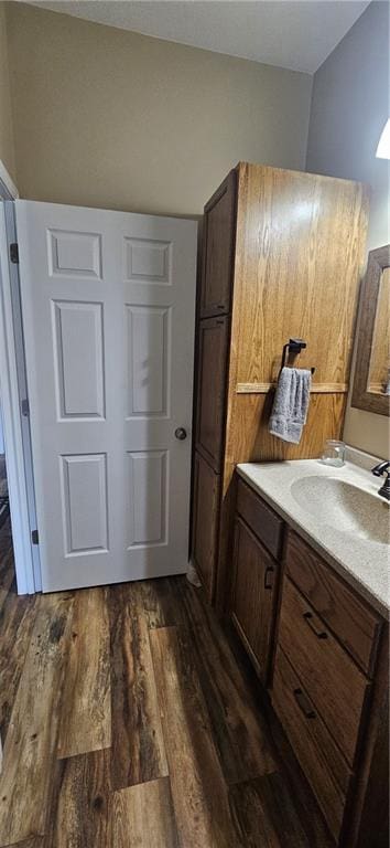 3632 SE 228th St, Lathrop, MO 64465 - bathroom with vanity and wood finished floors