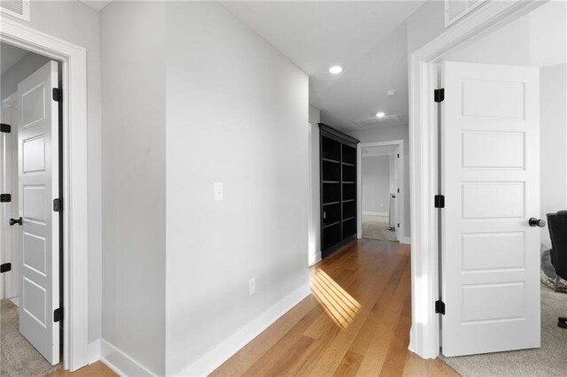 3113 SW Arboridge Dr, Lees Summit, MO 64081 - hallway with light wood finished floors and recessed lighting