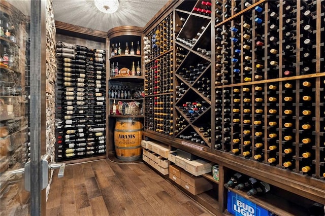 14713 Ash St, Leawood, KS 66224 - wine cellar with wood finished floors