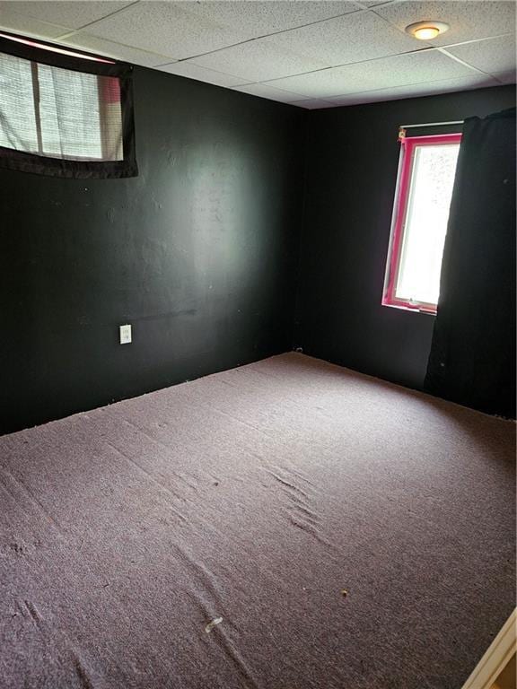 1419 W College Ter, Independence, MO 64050 - spare room with carpet and a paneled ceiling