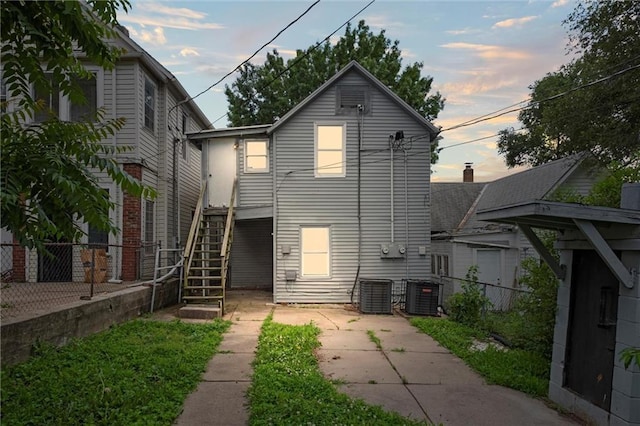 520 Sandusky Ave, Kansas City, KS 66101 - rear view of house with stairway