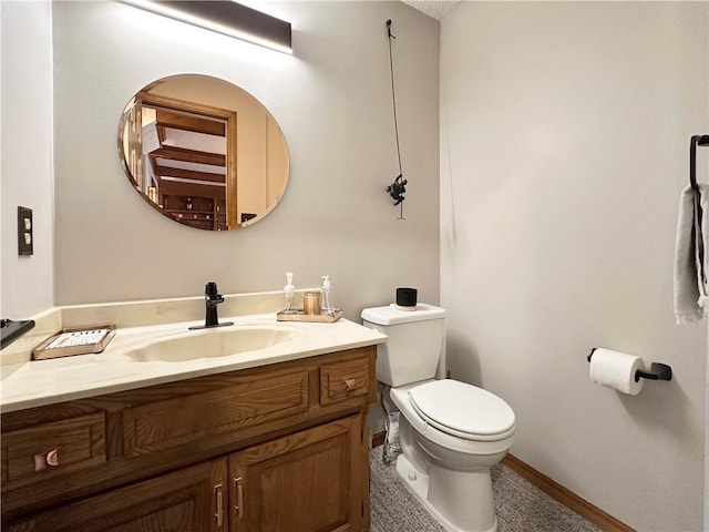4117 NE Edgewater Ct, Lees Summit, MO 64064 - half bathroom featuring toilet and vanity