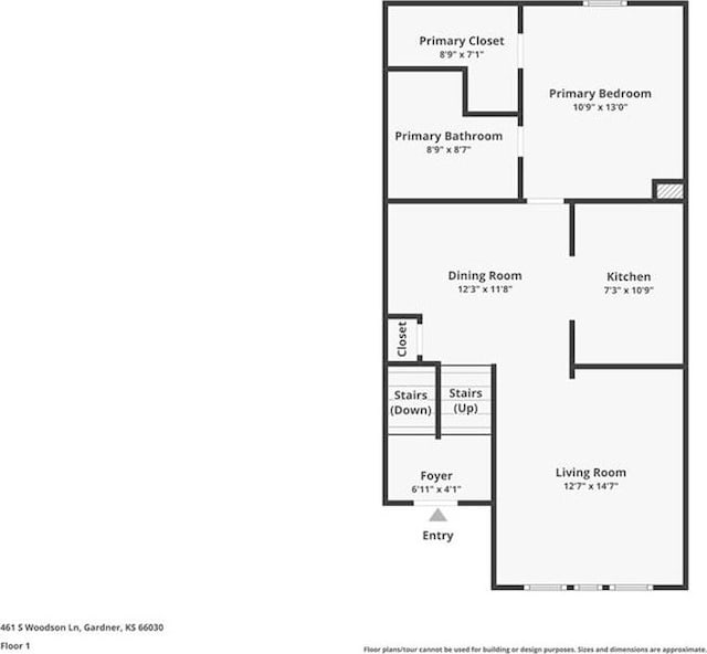461 S Woodson Ln, Gardner, KS 66030 - view of home floor plan