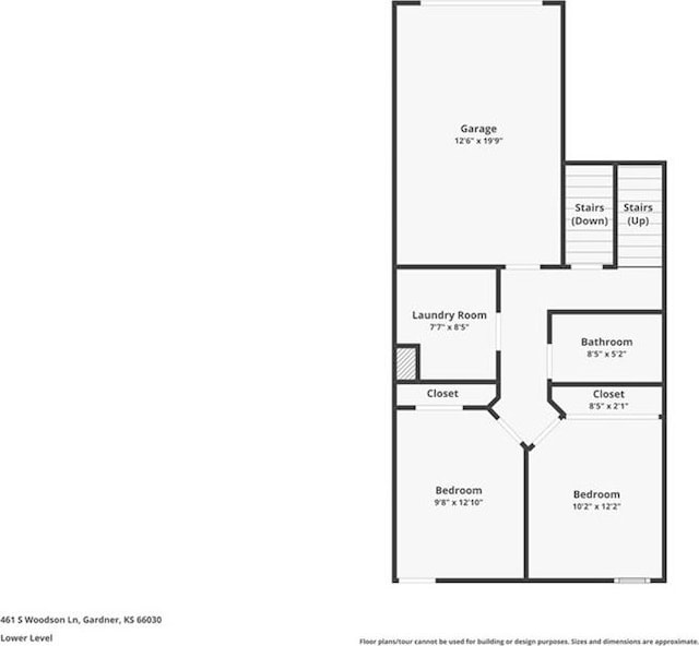 461 S Woodson Ln, Gardner, KS 66030 - view of property floor plan