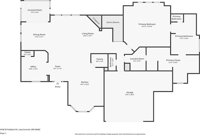 4148 SE Paddock Dr, Lees Summit, MO 64082 - view of home floor plan