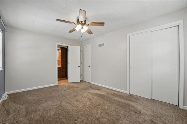 304 SE Moore St, Blue Springs, MO 64014 - unfurnished bedroom with carpet flooring, ensuite bath, and ceiling fan