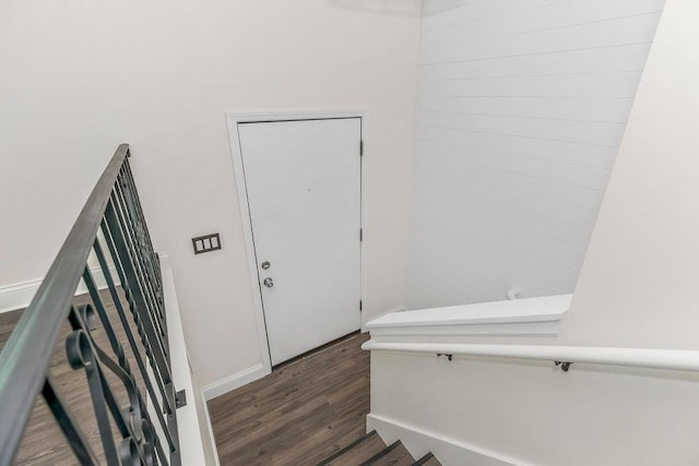 20007 E 13th St S, Independence, MO 64057 - stairway with wood finished floors and baseboards