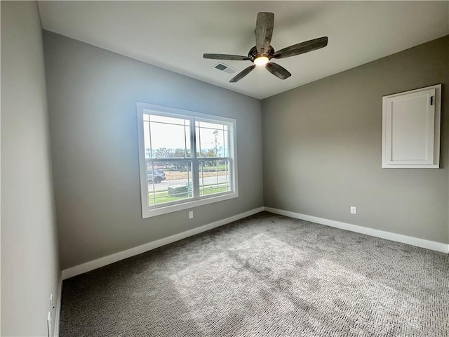 11805 E Ridgeview Ct, Peculiar, MO 64078 - carpeted spare room featuring baseboards and ceiling fan