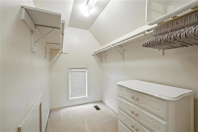 5708 Cottonwood St, Shawnee, KS 66216 - spacious closet with light carpet and lofted ceiling