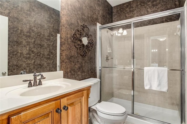 19326 W 98th St, Lenexa, KS 66220 - bathroom featuring vanity and a shower stall
