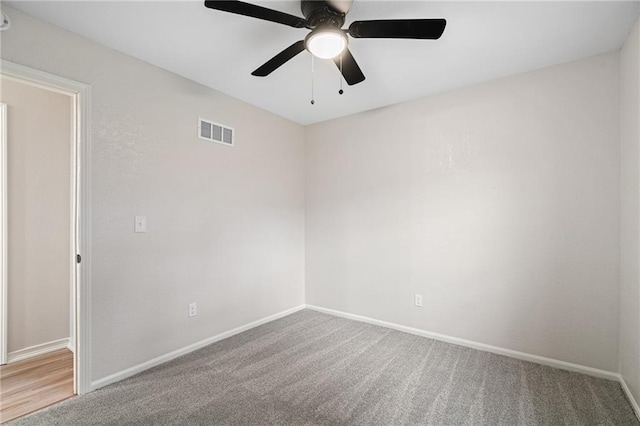 508 N Lincoln St, Olathe, KS 66061 - carpeted spare room featuring ceiling fan and baseboards