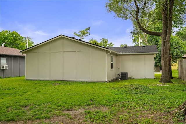 508 N Lincoln St, Olathe, KS 66061 - view of property exterior with a lawn and a cooling unit