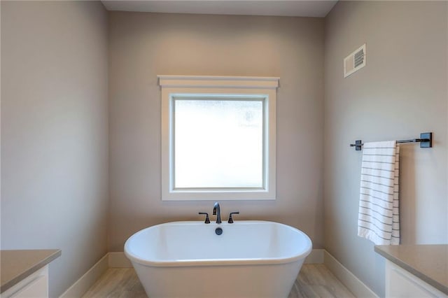 12605 W 169th St, Overland Park, KS 66221 - bathroom with vanity, a soaking tub, and healthy amount of natural light