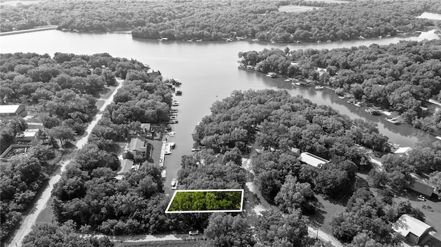 321 W Sugarlake Dr, Mound City, KS 66056 - view of property location featuring a large body of water and property parcel outlined