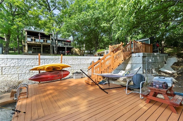 321 W Sugarlake Dr, Mound City, KS 66056 - deck with stairs