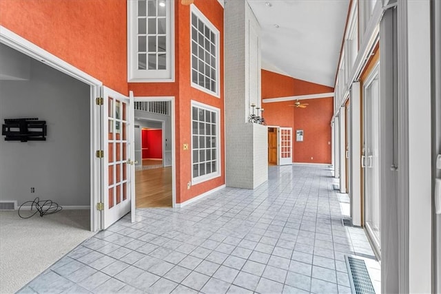 4328 W 110th St, Leawood, KS 66211 - corridor featuring french doors