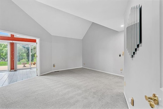 4328 W 110th St, Leawood, KS 66211 - additional living space featuring carpet flooring and lofted ceiling