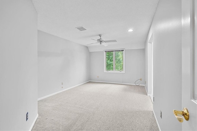 4328 W 110th St, Leawood, KS 66211 - empty room with ceiling fan, carpet flooring, recessed lighting, and a textured ceiling