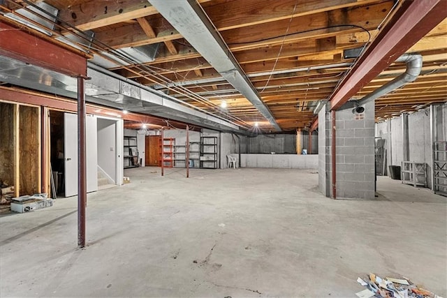 4328 W 110th St, Leawood, KS 66211 - unfinished below grade area featuring stairs