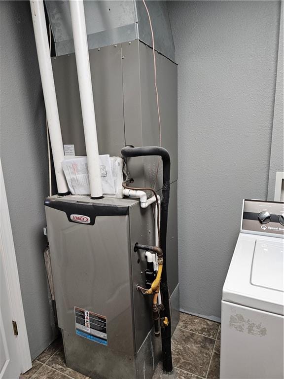 245 S 250th St, Pittsburg, KS 66762 - utilities with washer / clothes dryer and heating unit