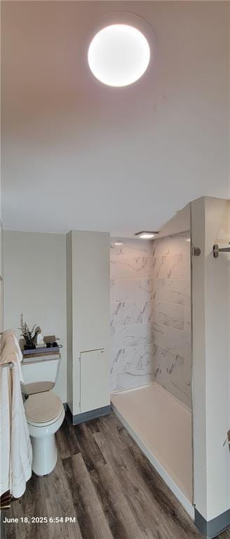 8738 Horton St, Overland Park, KS 66207 - full bath with wood finished floors and a stall shower