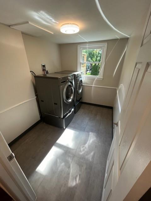 8738 Horton St, Overland Park, KS 66207 - washroom with separate washer and dryer