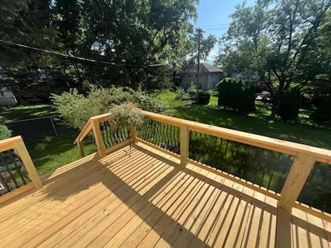 8738 Horton St, Overland Park, KS 66207 - view of wooden deck