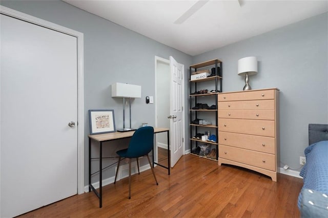 5915 Fontana St, Fairway, KS 66205 - office featuring wood finished floors and ceiling fan
