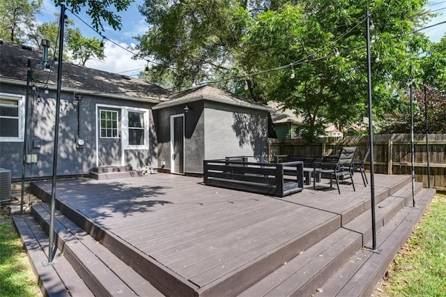 5915 Fontana St, Fairway, KS 66205 - view of wooden deck