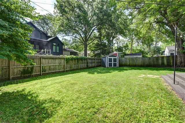 5915 Fontana St, Fairway, KS 66205 - fenced backyard with a storage unit