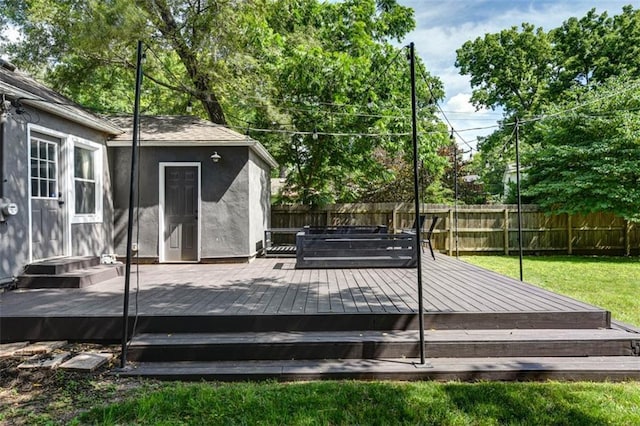 5915 Fontana St, Fairway, KS 66205 - wooden deck featuring a fenced backyard