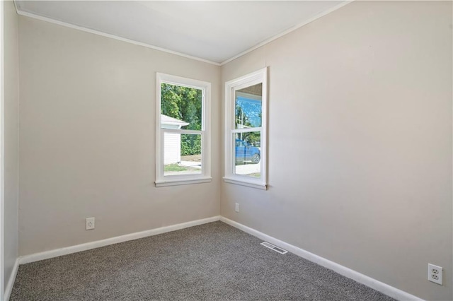 15309 E Mayes Rd, Independence, MO 64050 - carpeted spare room featuring crown molding and baseboards