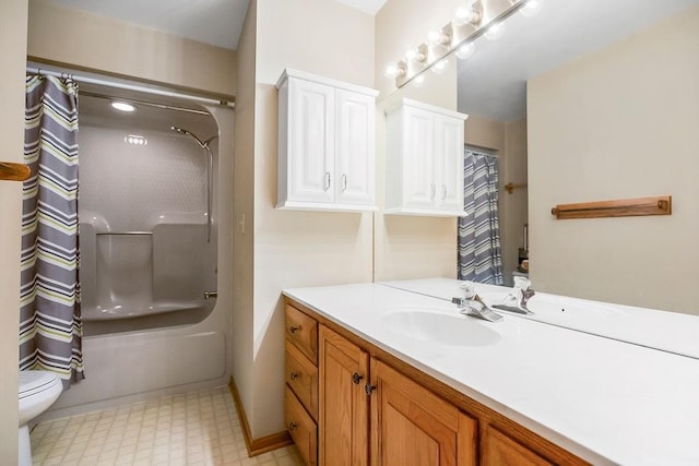 18209 E Moorland St, Pleasant Hill, MO 64080 - full bath with tile patterned floors, vanity, and shower / bath combo