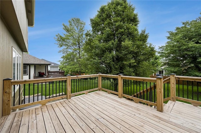1905 160th St, Basehor, KS 66007 - deck with a lawn
