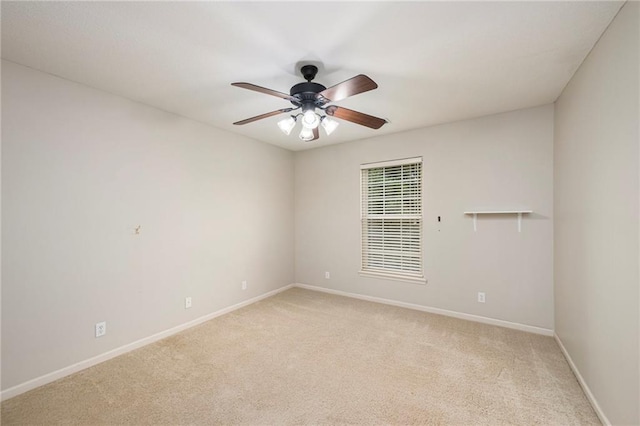 1905 160th St, Basehor, KS 66007 - spare room featuring a ceiling fan and light carpet