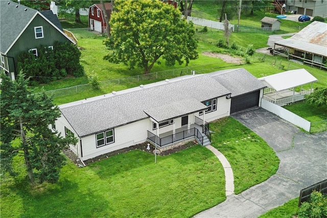 11112 E 75th St, Raytown, MO 64138 - view from above of property