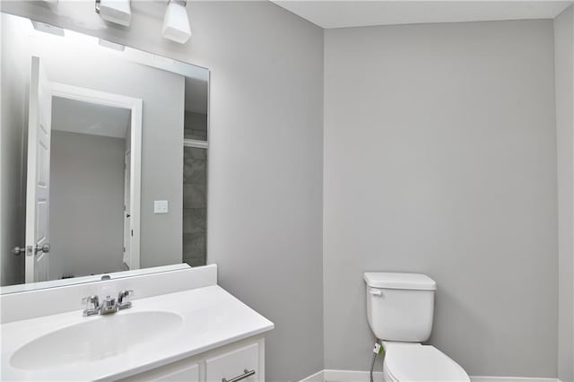 6102 Lewis Dr, Shawnee, KS 66226 - bathroom with baseboards and vanity