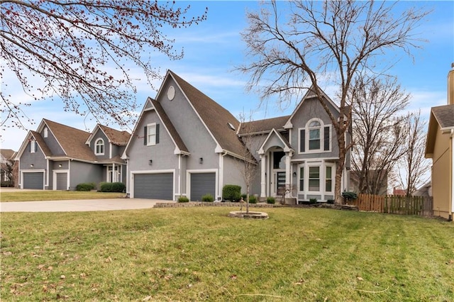 8007 W 131st Ter, Overland Park, KS 66213 - traditional home featuring concrete driveway, stucco siding, and an attached garage