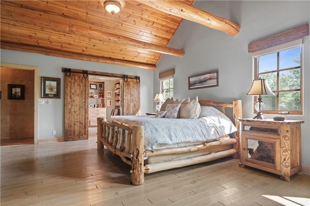 12635 W 183rd St, Overland Park, KS 66013 - bedroom featuring wooden ceiling and light wood-style flooring
