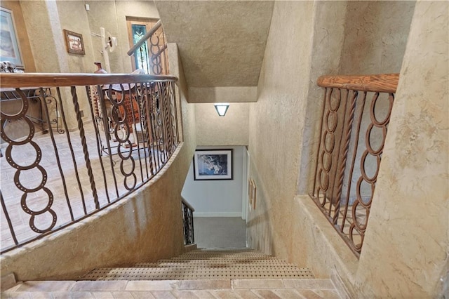 12635 W 183rd St, Overland Park, KS 66013 - stairway featuring a textured wall