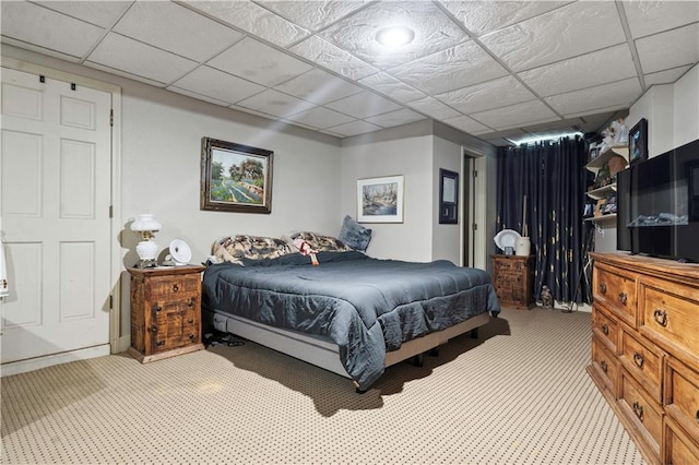 12635 W 183rd St, Overland Park, KS 66013 - carpeted bedroom featuring a drop ceiling