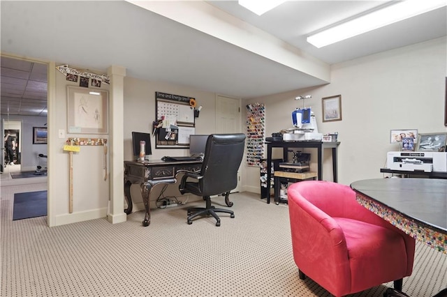 12635 W 183rd St, Overland Park, KS 66013 - office area featuring carpet floors and baseboards