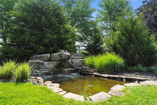 12635 W 183rd St, Overland Park, KS 66013 - view of yard with a small pond
