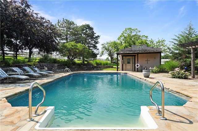 12635 W 183rd St, Overland Park, KS 66013 - view of swimming pool with a patio area