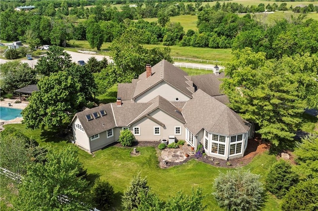 12635 W 183rd St, Overland Park, KS 66013 - view from above of property with a pool
