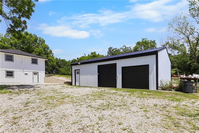 39103 New Lancaster Rd, Lacygne, KS 66040 - view of detached garage