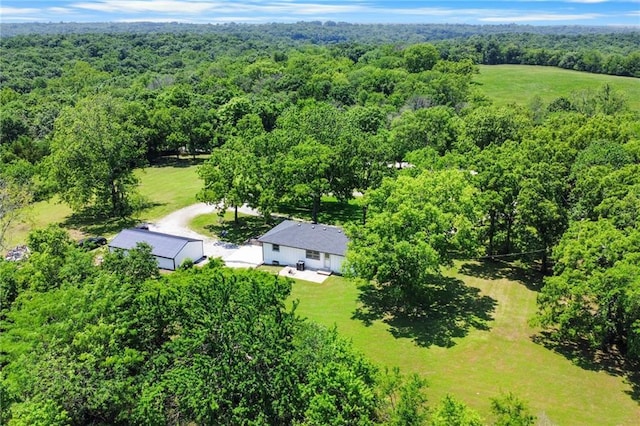 39103 New Lancaster Rd, Lacygne, KS 66040 - view of subject property with a heavily wooded area