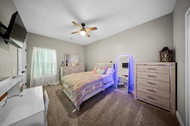6401 SE Hamilton Rd, Holt, MO 64048 - bedroom with carpet and ceiling fan