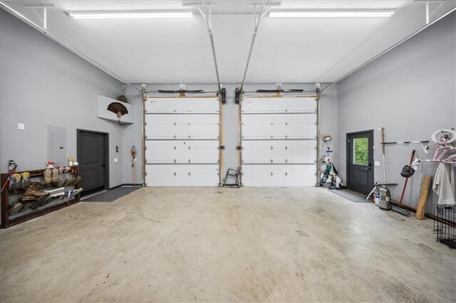 6401 SE Hamilton Rd, Holt, MO 64048 - garage featuring electric panel