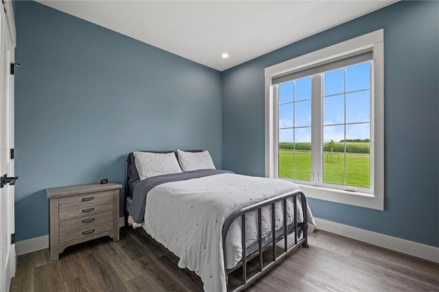 6417 County Road 10508th Rd, Rich Hill, MO 64779 - bedroom featuring dark wood-type flooring and recessed lighting